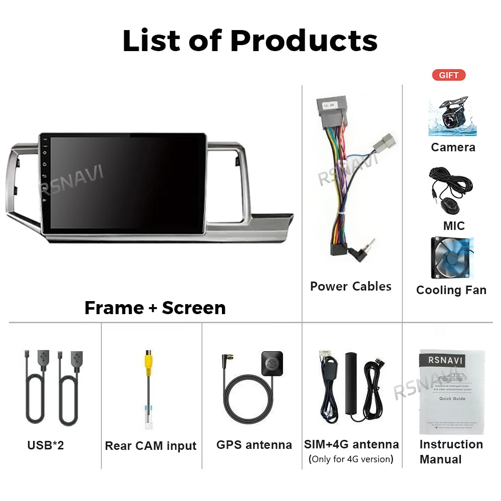 Qualcomm Car Radio Android 16 For HONDA STEPWGN 2009 - 2015 Multimedia Player Video Stereo Navigation GPS Monitor QLED Screen BT
