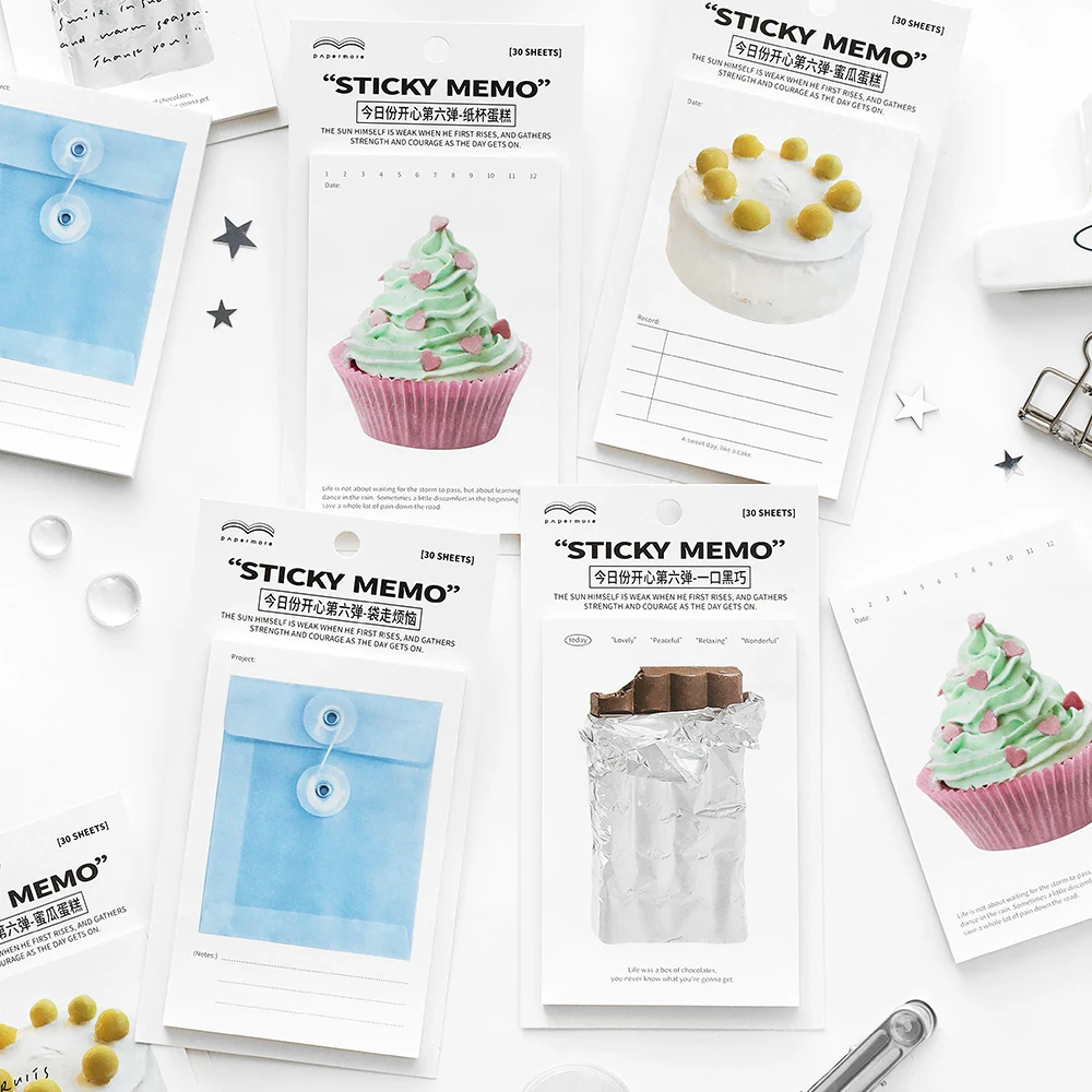 

30/120 шт. Kawaii хлеб тост кофе липкие заметки N-time блокноты студенческие подарки канцелярские принадлежности для школы канцелярские товары