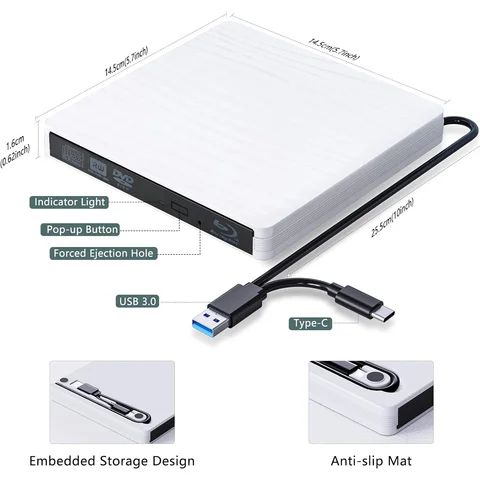 Внешний Blu-Ray 3D-плеер с USB 3.0 и Type-C — изображение продукта