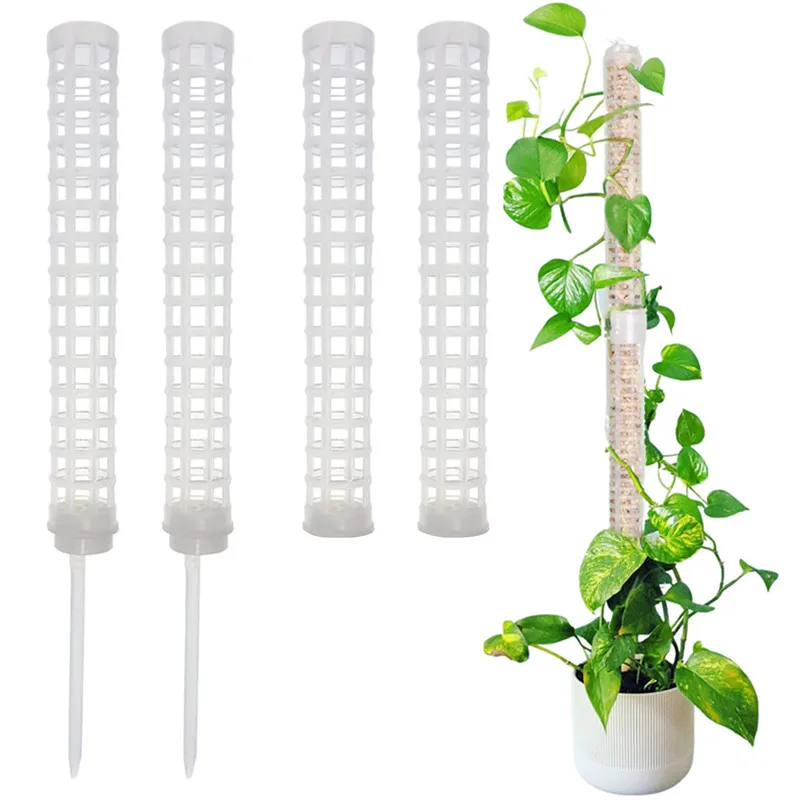 Plant Climbing Frame Plant Trellis Supporting Stick Plastic Moss Pole Indoor Plant Pot Stand Green Dill Vine Garden Accessories