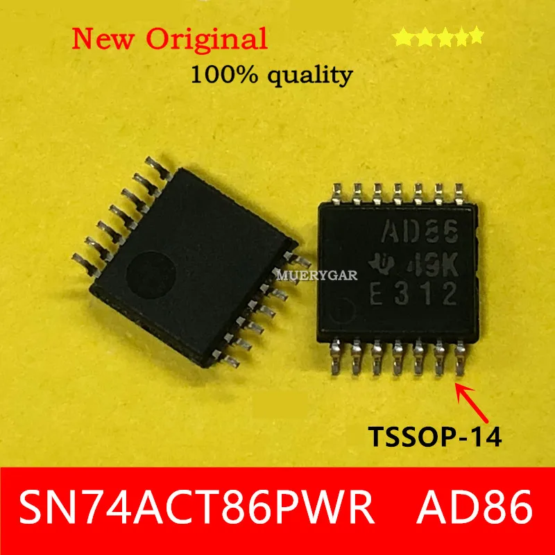 

(10-500pieces/lot)100%New SN74ACT86PWR Marking: AD86 SN74ACT08PWR Marking: AD08 TSSOP-14 Free shipping Chip & IC