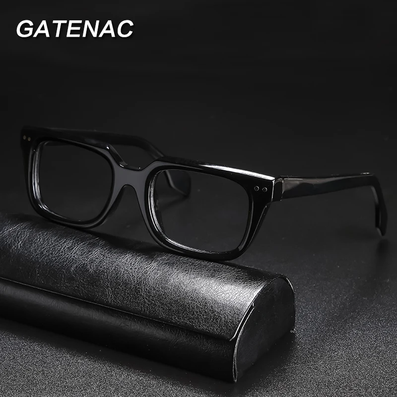 

Vintage Acetate Prescription Eyeglasses Frame Men Square Optical Myopia Glasses Frame Women 2022 New Luxury Glasses Eyewear