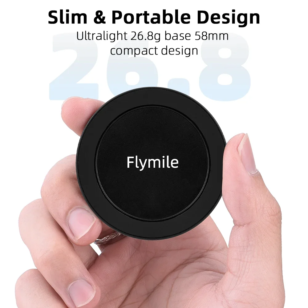 Flymile Magnetic Tripod Mount Adapter for IPhone 14 13 Pro/Galaxy/HUAWEI Magsafe Magnet Phone Holder Photographic Accessorise