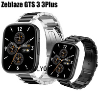 For Zeblaze GTS 3 Plus Strap smart watch Metal Stainless Steel Adjustable Band Bracelet Luxurious Belt For Women men