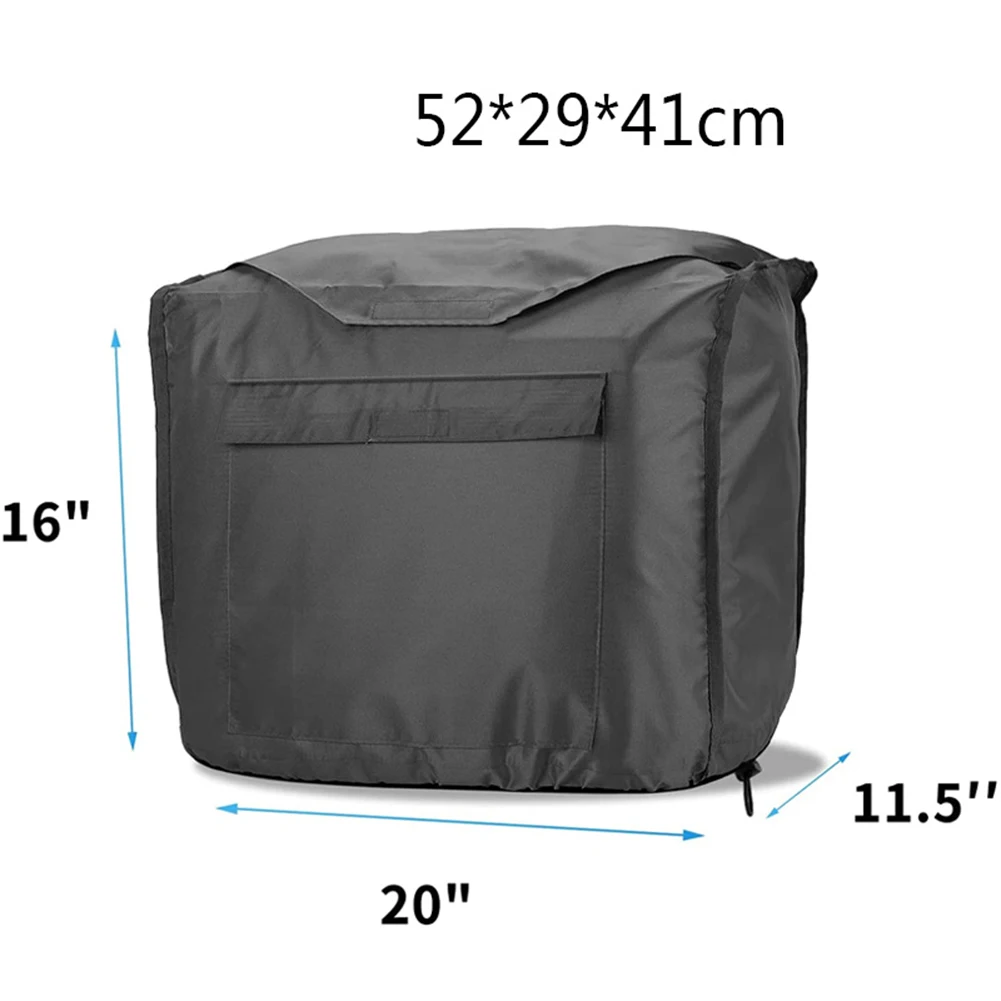 Oxford Fabric Generator Cover Outdoor Generator Cover Adjustable Drawstring Compact Size Easy To Use Enhanced Protection