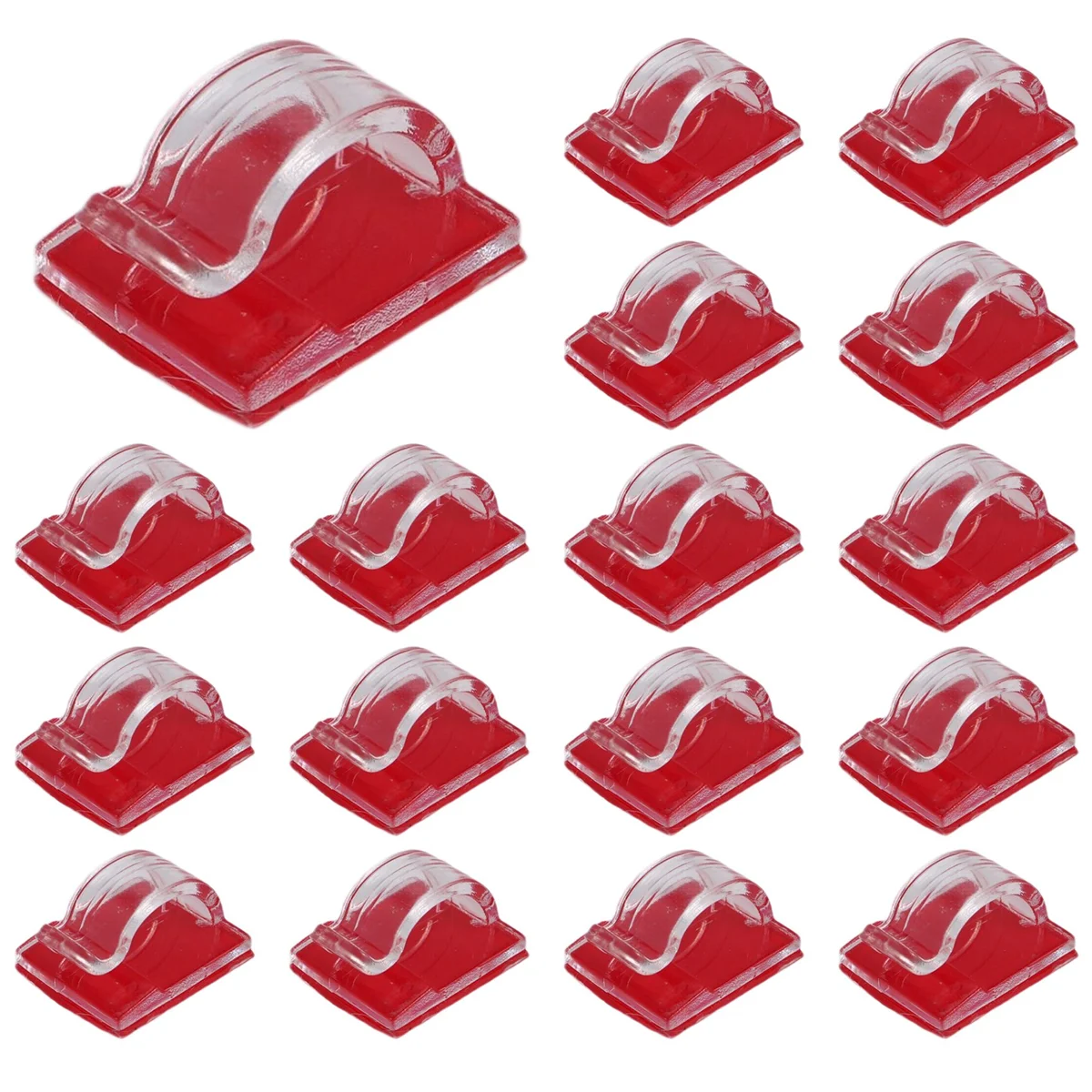 

A50U Hooks for Outdoor String Lights Clips 50 Pack Clips Clear Light Hook with 50 Waterproof Adhesive Backing for Lamp