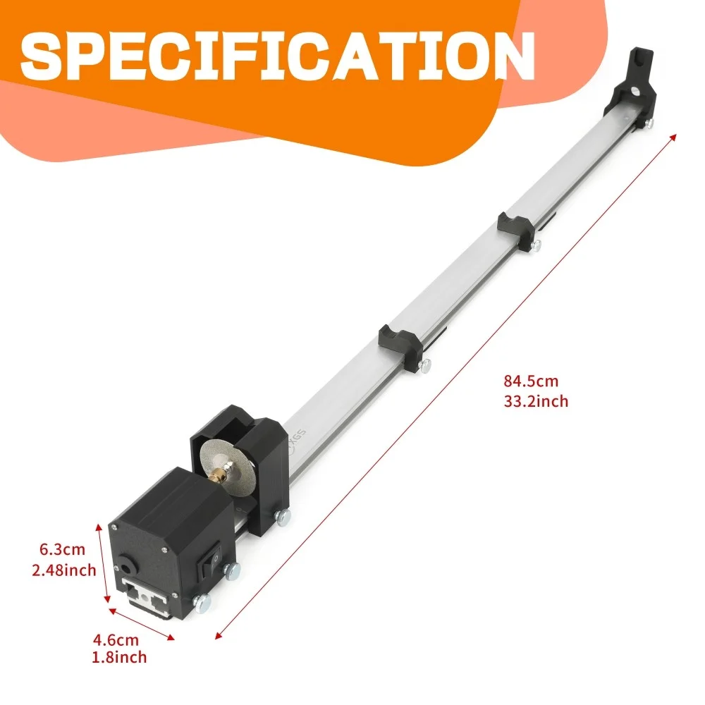 Archery Electric Arrow Cutting Machine Dual-Use Cut & Polish Tool Precise Adjustable Clamp Design Saw Blade for Carbon Aluminum Arrow Shafts Portable DIY Equipment for Archer Arrow Making & Repair