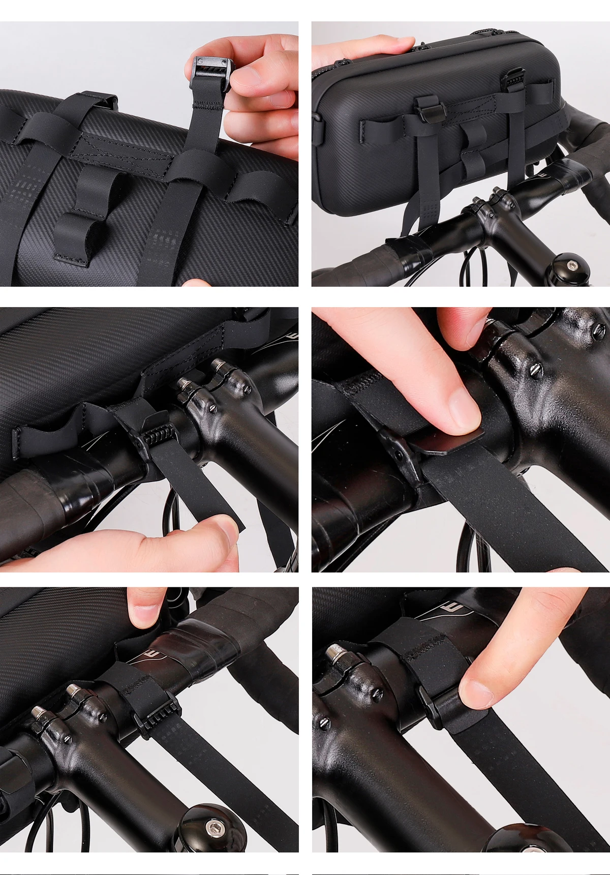 WILD MAN BBG154 Fahrrad Lenkertasche EVA Hartschale Regenschutz Aufbewahrung kleiner Zubehörteile – Detail 24