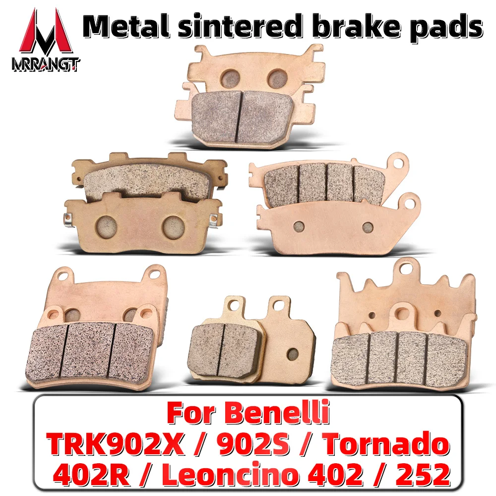 

MRRANGT Sintered Metal Brake Pads fit for Benelli 902X 902S Tornado 402R Leoncino 402 252 Motorcycle Front Rear Brake pad set