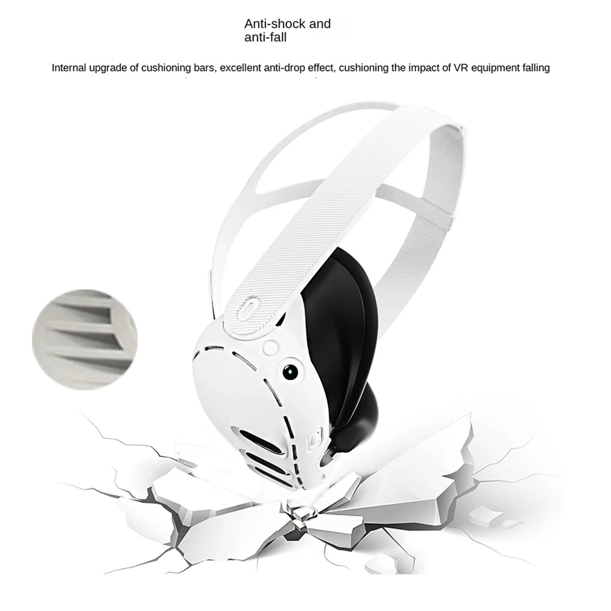 Funda de controlador para 3 auriculares VR, Protector de agarre, almohadilla para los ojos y la nariz, máscara facial, juego de protección de lentes, color negro