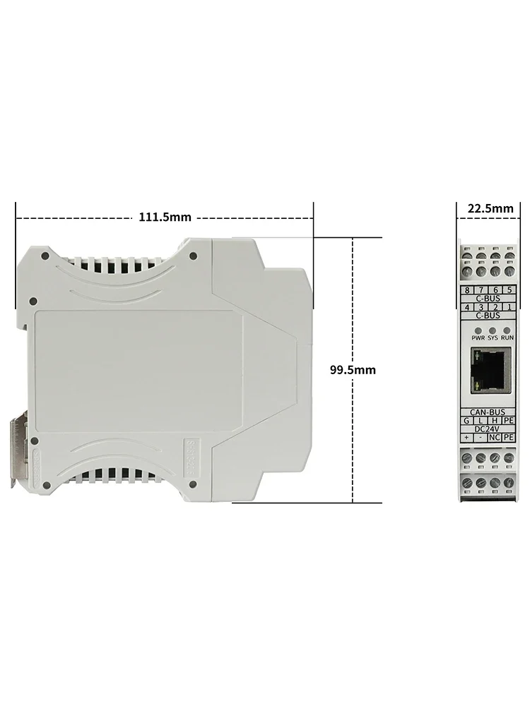 O conversor de gateway GCAN Canbus suporta Modbus para J1939 para comunicação de controle Plc entre motores de veículos diesel