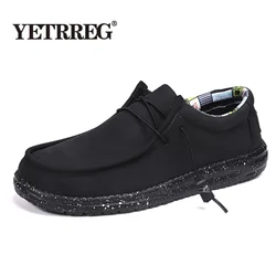 Big Size 40-48 New Spring Men Casual Shoes Breathable Flats Men's Shoes Outdoor Non-slip Loafers Fashion Men's Vulcanized Shoes