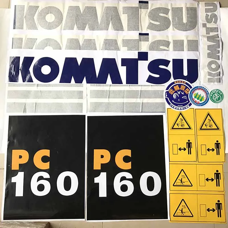 Body Sticker Excavator Logo Excavator Parts For Komatsu Excavator Sticker Pc200 240 270 300-7 8