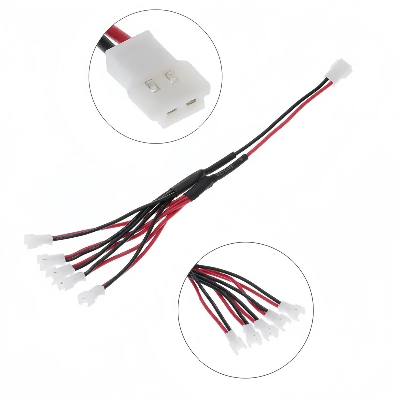 Кабель для параллельной зарядки PH1.25 5-в-1 для аккумуляторов Cheerson CX10 JJRC H20 3.7V 1S LiPo, USB-адаптер для быстрой зарядки нескольких батарей