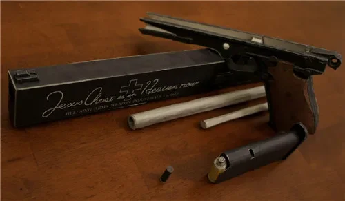 Revolver Hellsing 454 Casull Pistol Scale 1:1 Vampire Akat Weapons Can Be Handheld 3D Paper Model Manual Toy view 5