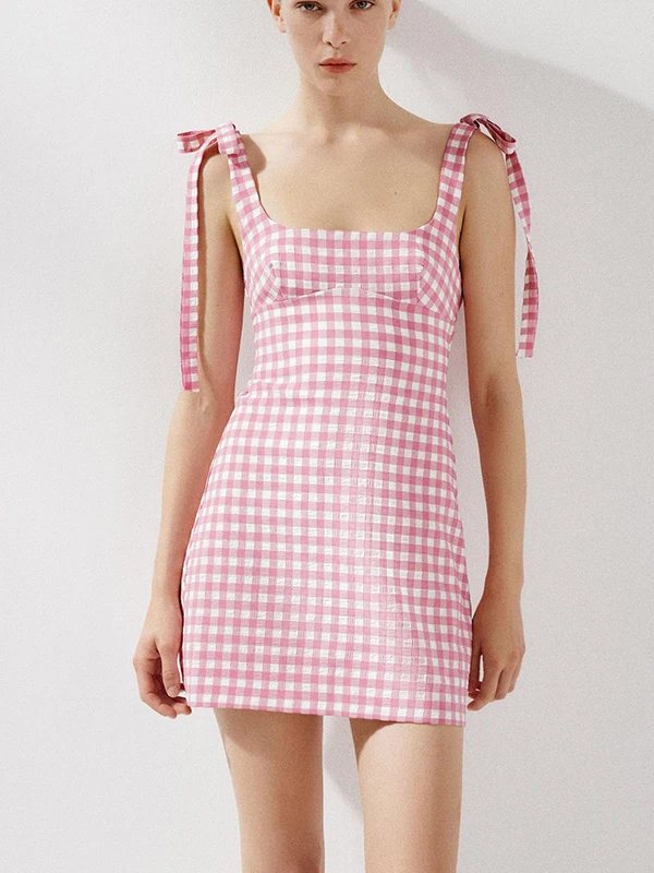 Маленькая квадратная юбка трапециевидной формы с узлом Dr и высокой талией, молния сбоку, открытая посадка, большие размеры, летнее платье