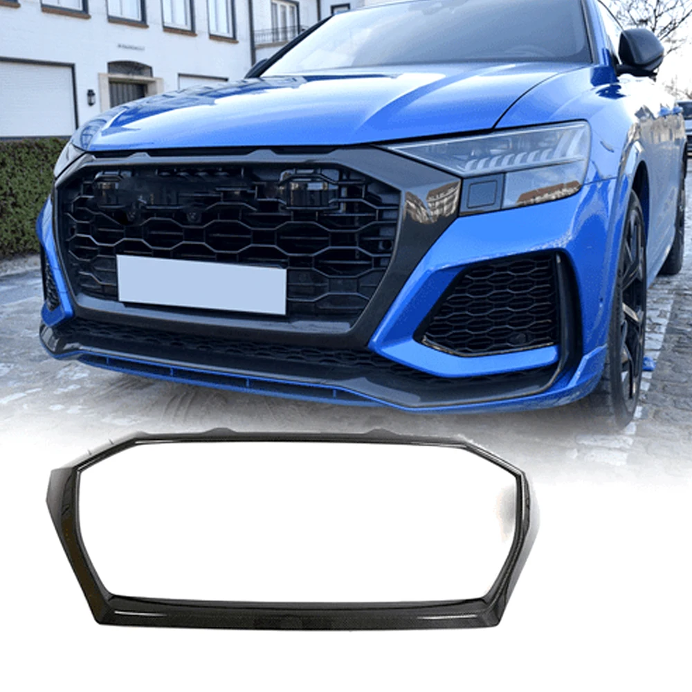 

Carbon Fiber Front Bumper Grille Cover for AUDI RSQ8 Sedan 4 Door 2021