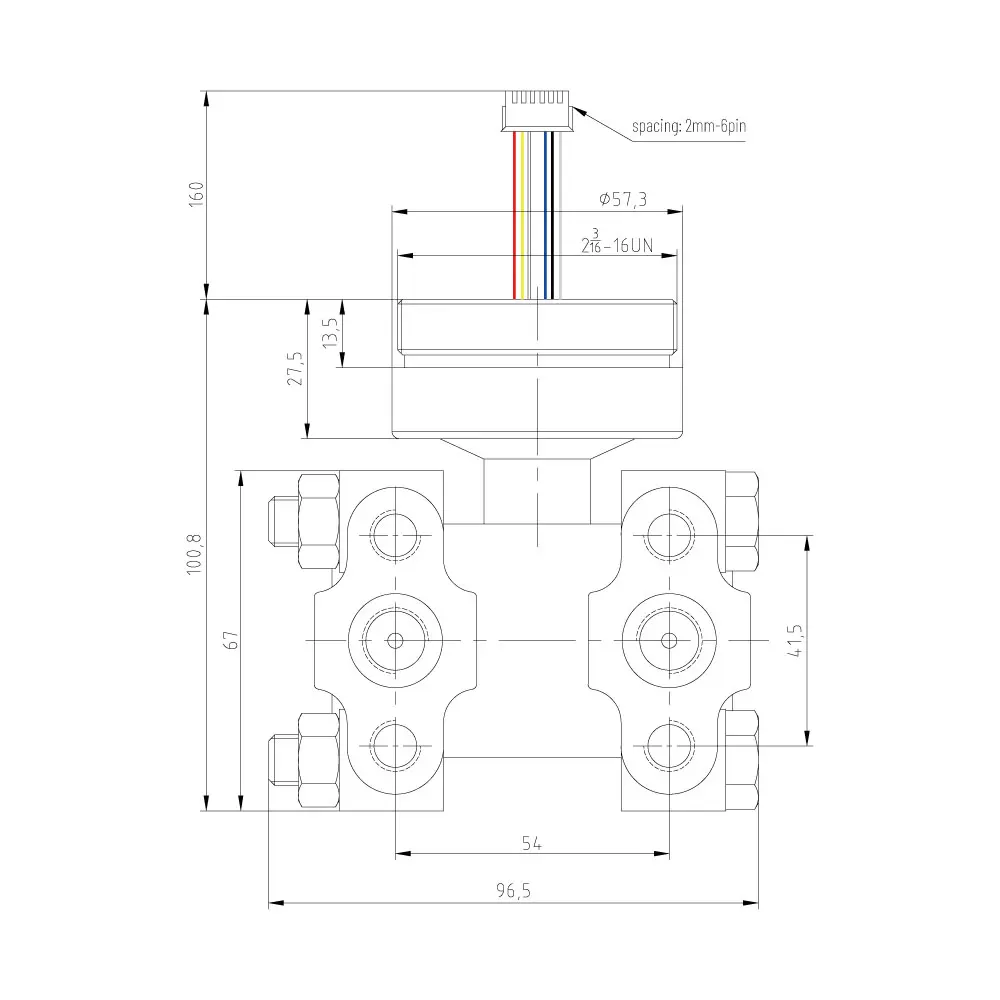 Differential Pressure Sensor with Flange Clamp IP68 Protection 5VDC 4-20mA with Hart