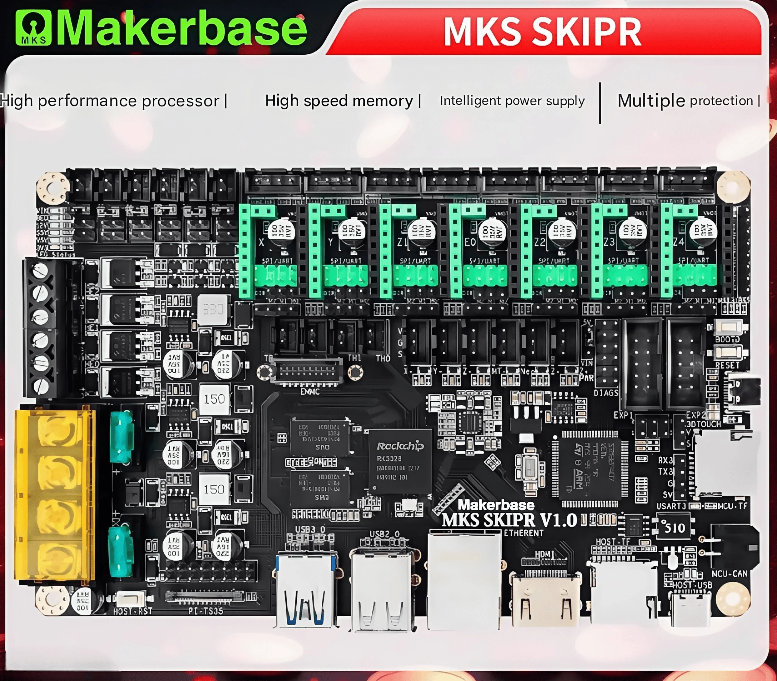 Makerbase MKS SKIPR 3D printer Klipper integrated motherboard Voron machine supports EMMC