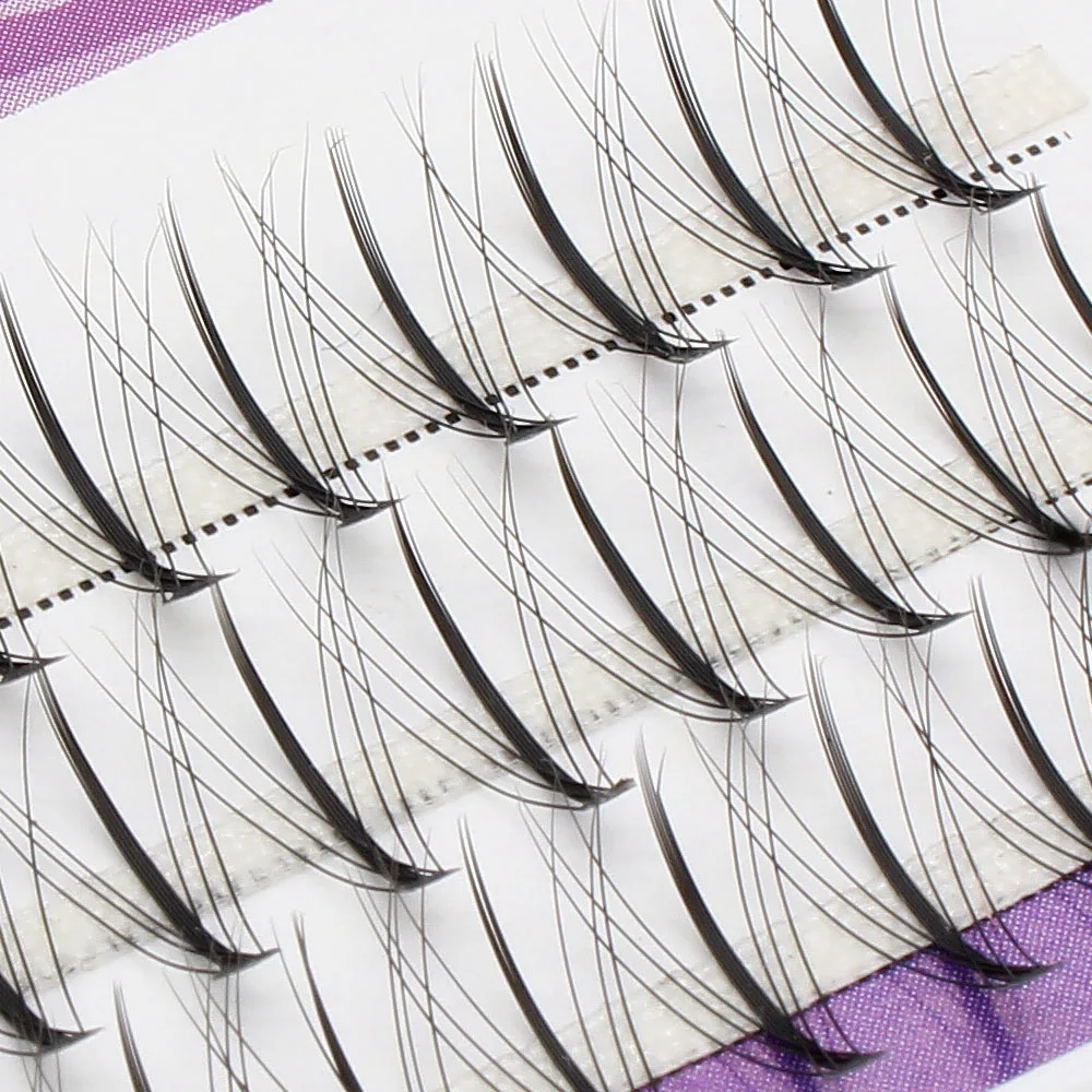 New 10D Russian Curly Eyelash Extension C Curly Mink Eyelashes 3D Human Makeup Cilia