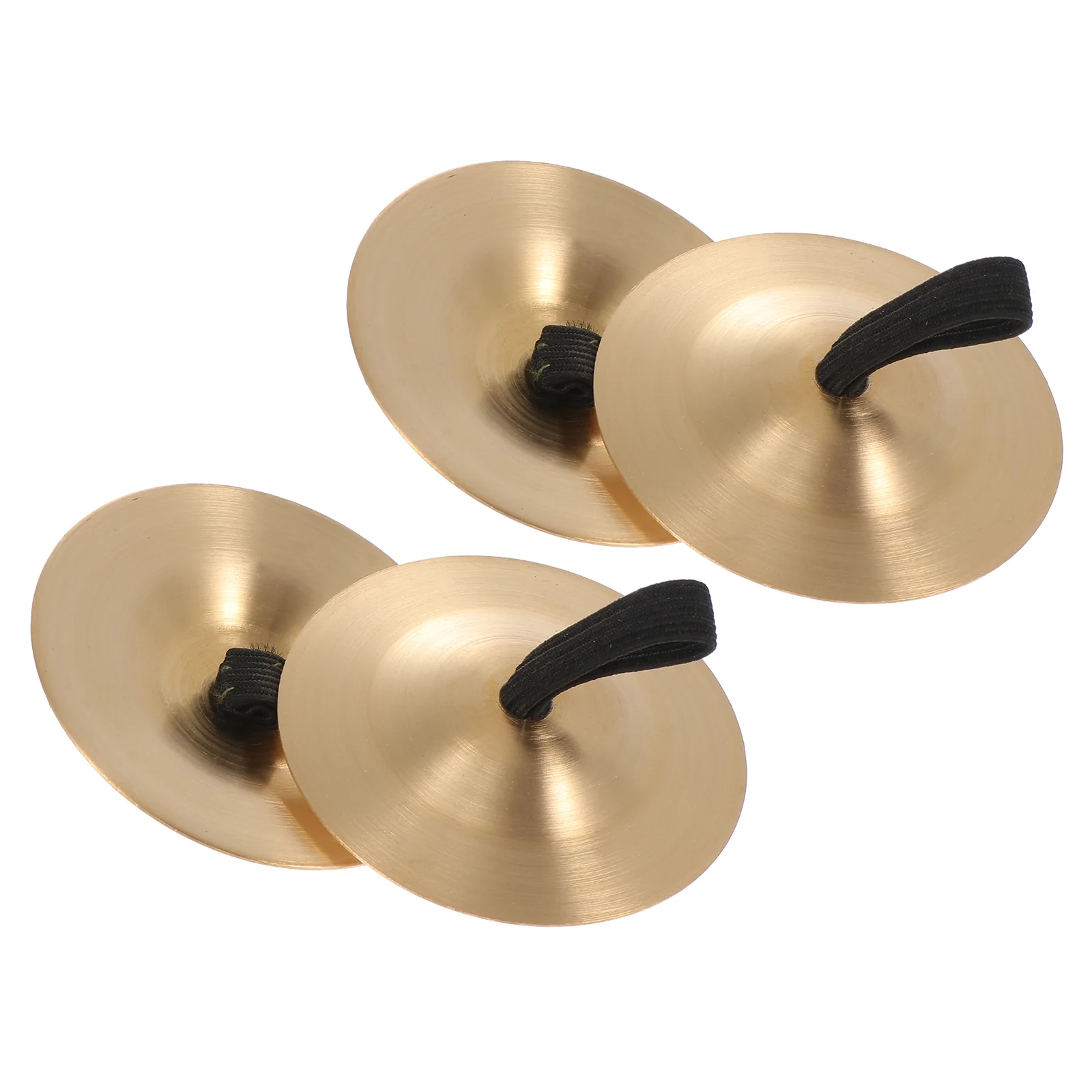 

4 Pcs Orff Copper Cymbals Mini Musical Instruments Finger Chimes Percussion for Kids Small