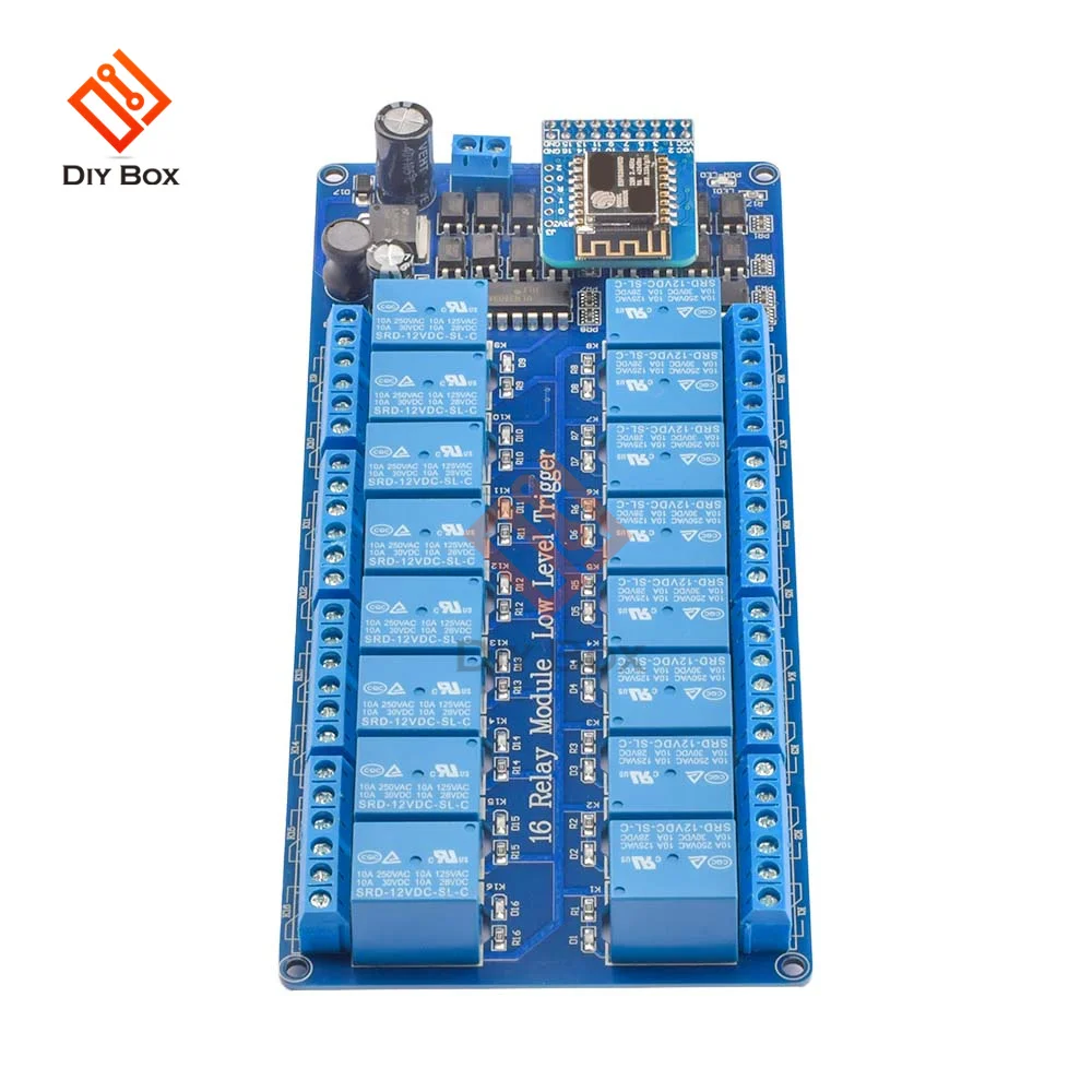 DC 5V 12V 16 Channel Wifi Relay Module Onboard ESP8266 WIFI Module