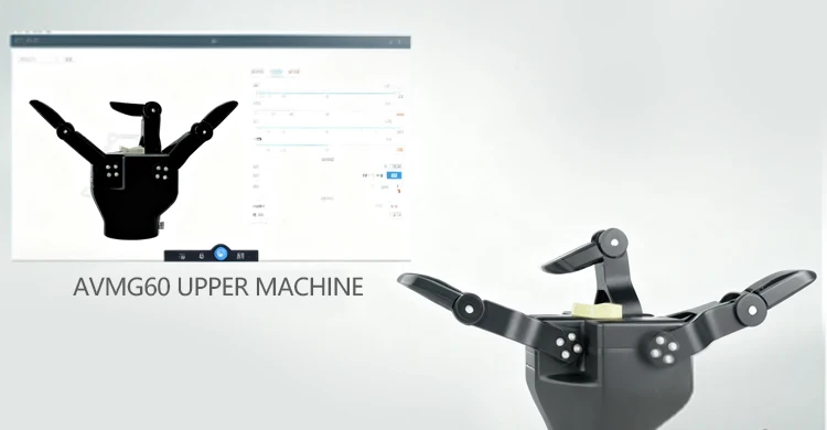 Three-Finger Electric Gripper with Flexible Force Control and Motor Core for Collaborative Robots view 4