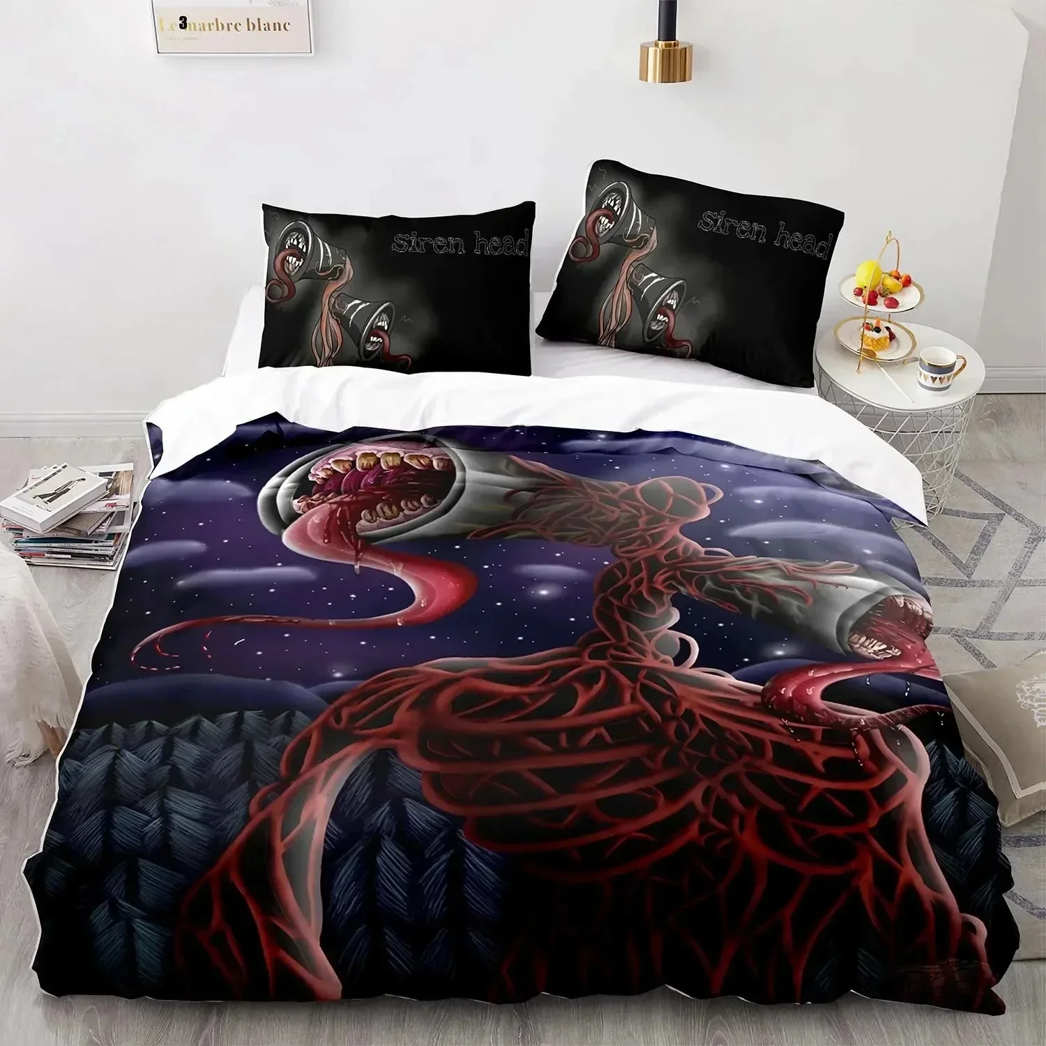 Siren Head Bedding Set Single Twin Full Queen King Size Siren Head Bed Set Aldult Boys Bedroom Duvetcover Sets 3D Print 200x200