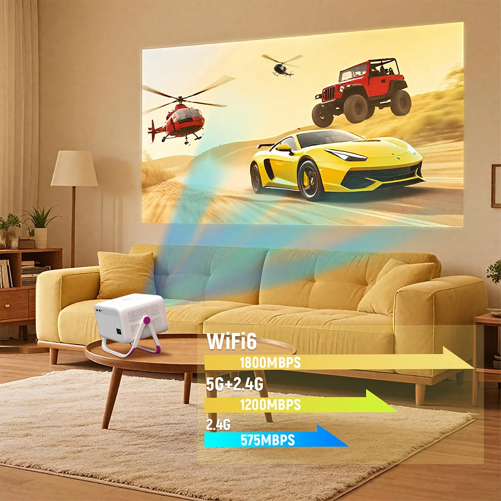 Velec 4K 1080P HD проектор 650 – обзор и цена 4K Smart Projector Android 11 Wifi 6