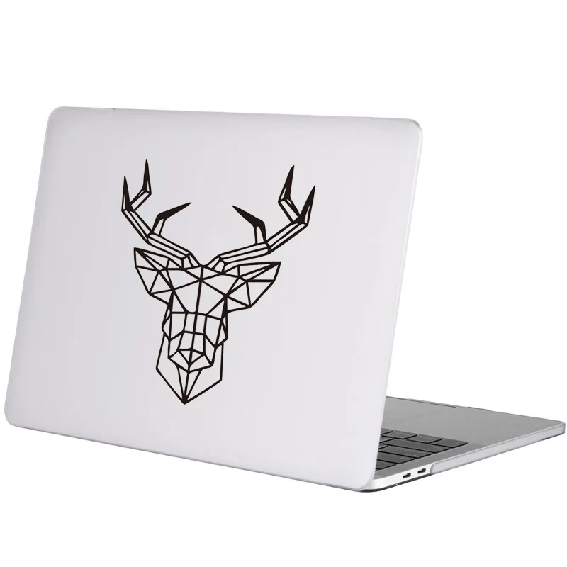 Geometry Deer Art Creative Decal Vinyl Laptop Sticker for MacBook Air 13 Retina Pro 14 Mac Cover Skin Chromebook Notebook Decor