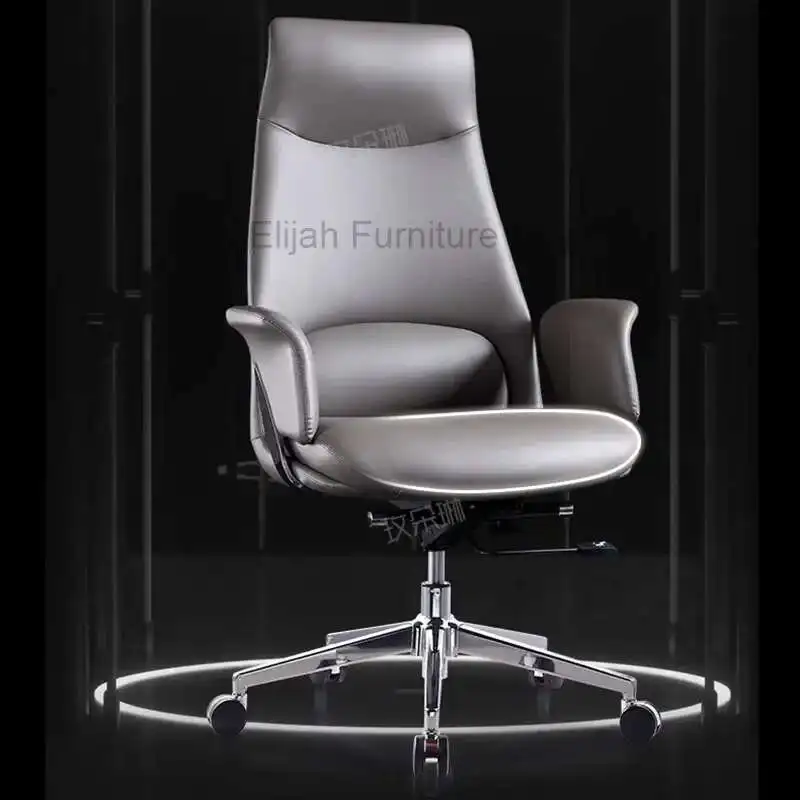 

Zero Gravity Comfy Chair Leather Office Modern Rocking Chair Cushion Modern Barber Executive Silla Escritorio Nordic Furniture