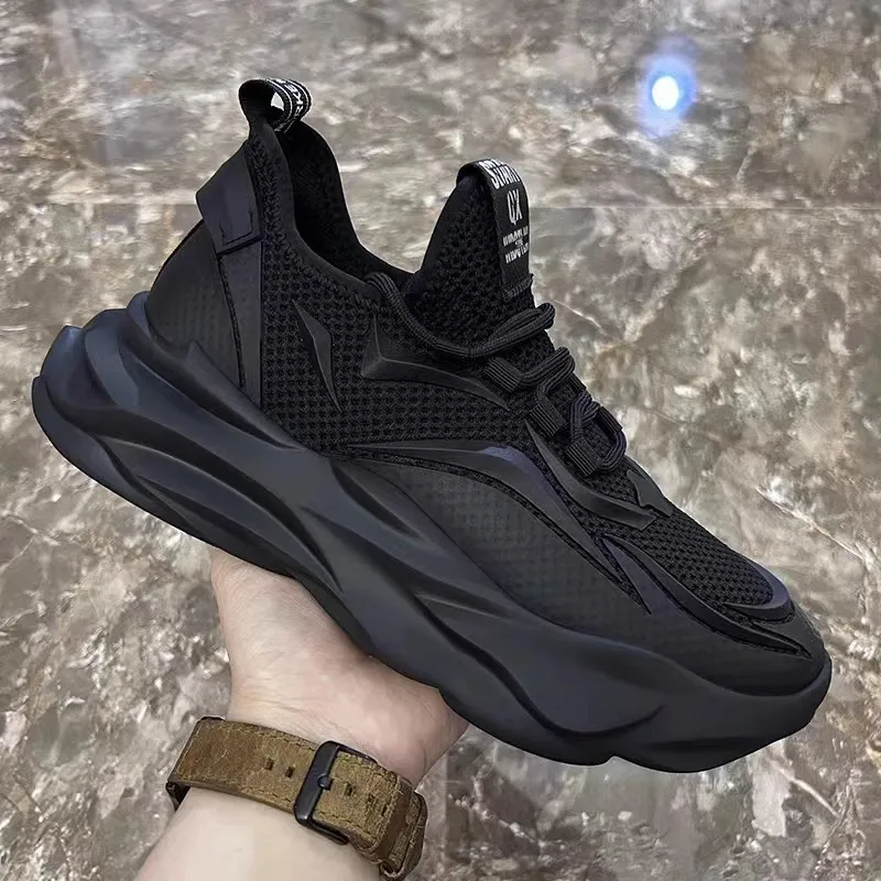 Explosive Men\'s Shoes All-match 2024 Safety Work New Network Surface Fashion Breathable Leisure Light Running Sneakers