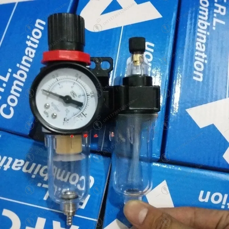 FC‑2000 Pneumatic Air Source Treatment Unit, AFR‑2000 Filter & AL‑2000 Lubricator 2‑Unit Combination with Oil‑Water Separation