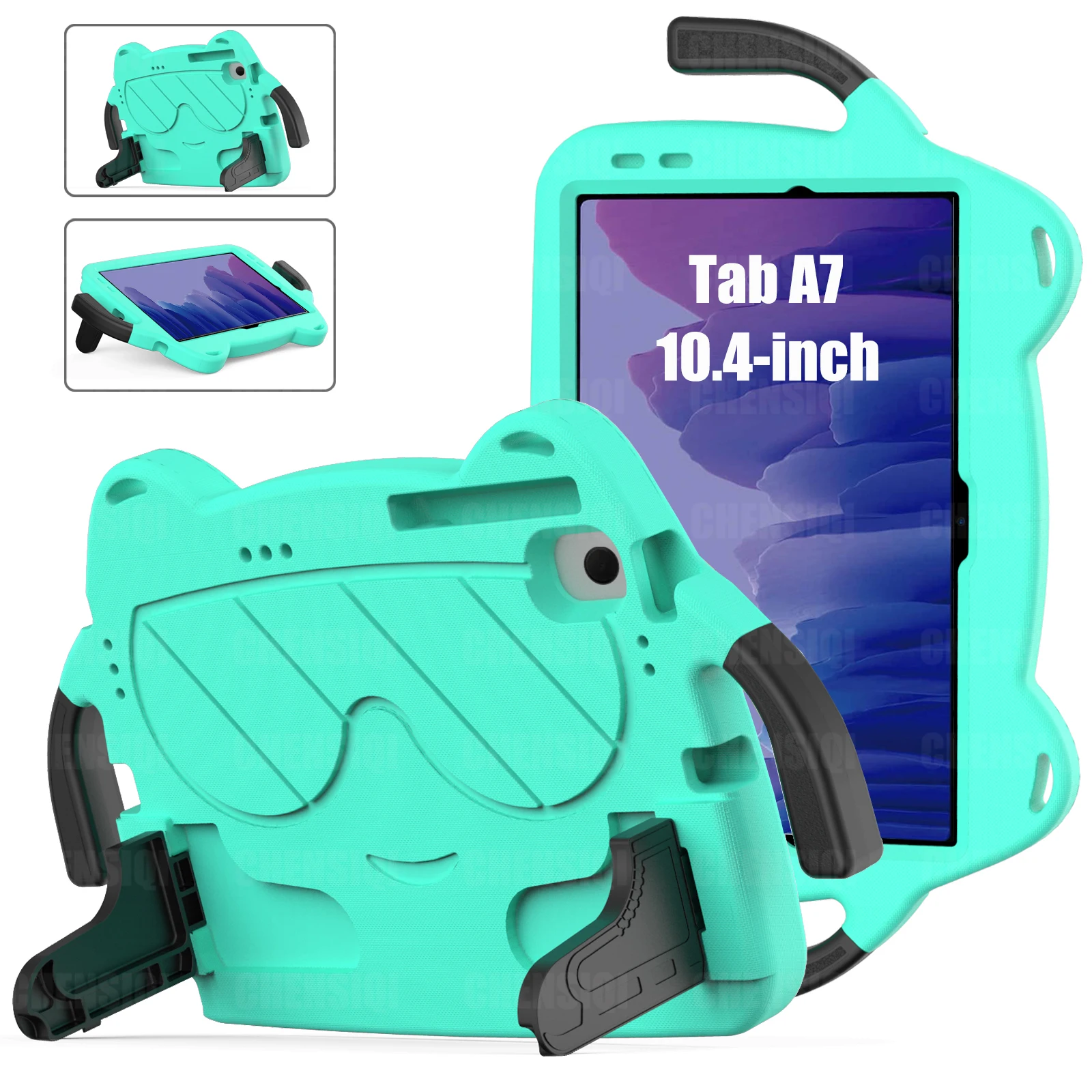 

For Samsung Galaxy Tab A7 Case 10.4 inch 2022 2020 Shockproof Cover with Stand Hand-held SM-T500/T505/T509 kids cover