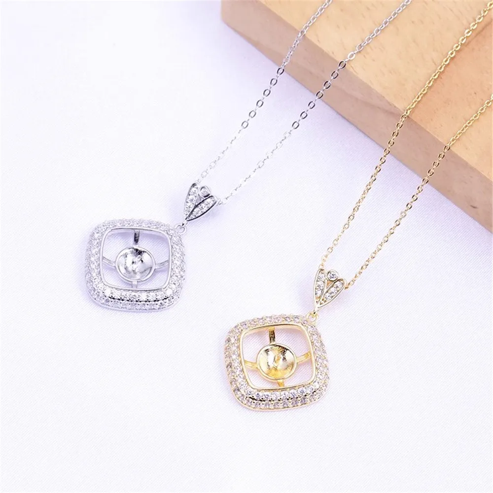 

19 Style Half Hole Eye Pins Beads End Caps Top Drilled Pendant Bails Connector For DIY Jewelry Accessories No Pearl No Chain