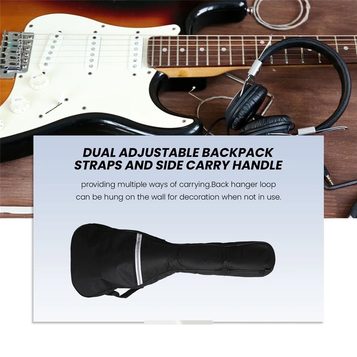 

ABMW-Electric Guitar Bag Gig Bag 41 Inch Guitar Bag for Acoustic Guitar Electric Guitar Bass Guitar Classical Guitar and More