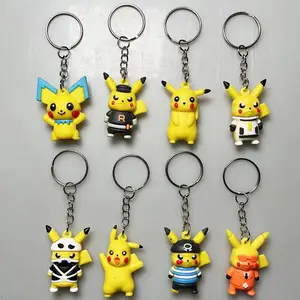 Pokémon Anime Elf Blind Box Puppe, süßer Cartoon -Schlüsselbund, Schultasche der Schüler, Glocke, kreativer PVC -Materialanhänger, Kinderspielzeuggeschenk 8 Hauptverkaufstaschen Elvis Presley - №4