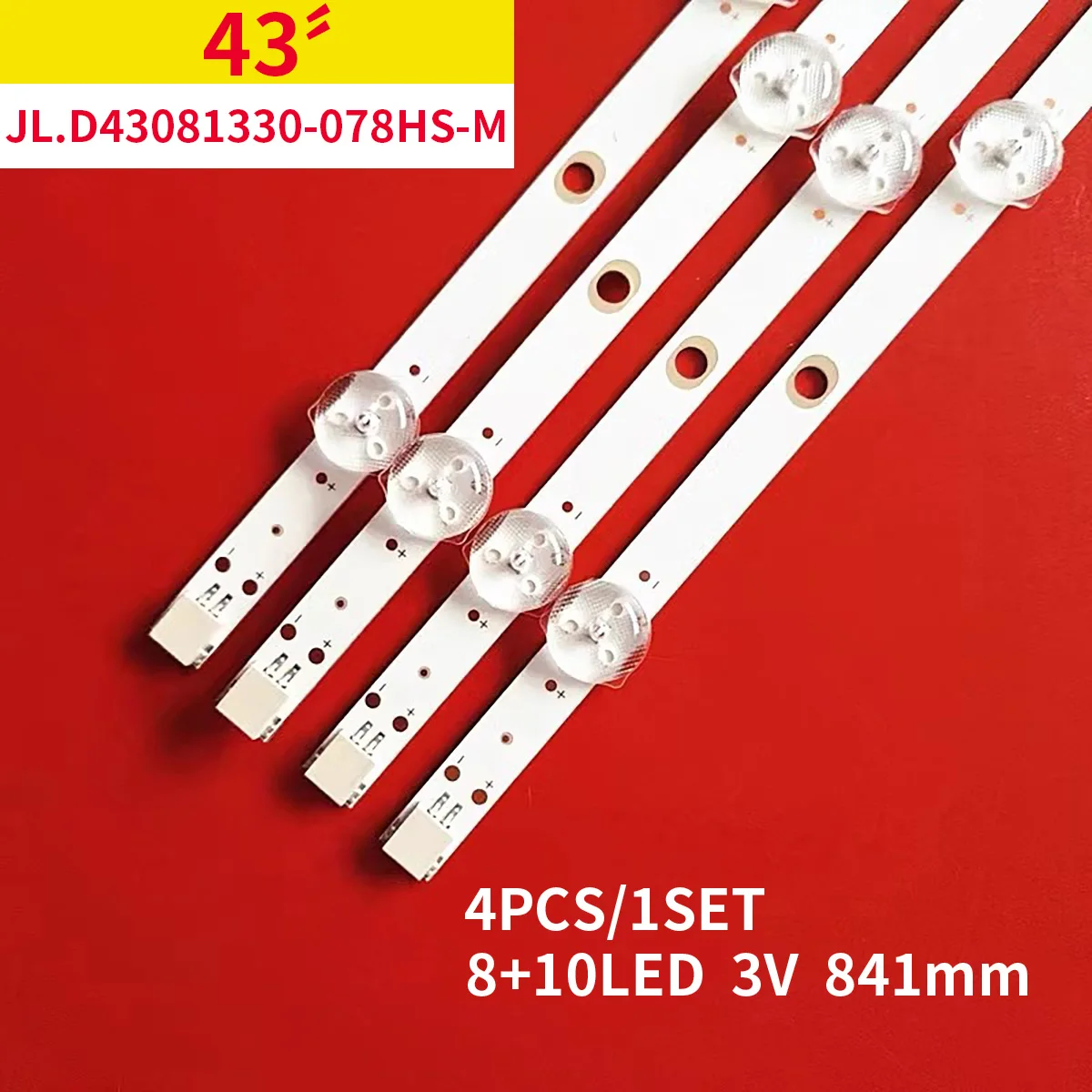 5set New LED Strip 8/10 Lamp For LIG Innotek VES TEL 43inch 43350 A_Type B SVV430A52 SVV430A78 JL.D430A1330 JL.D43081330-078HS-M