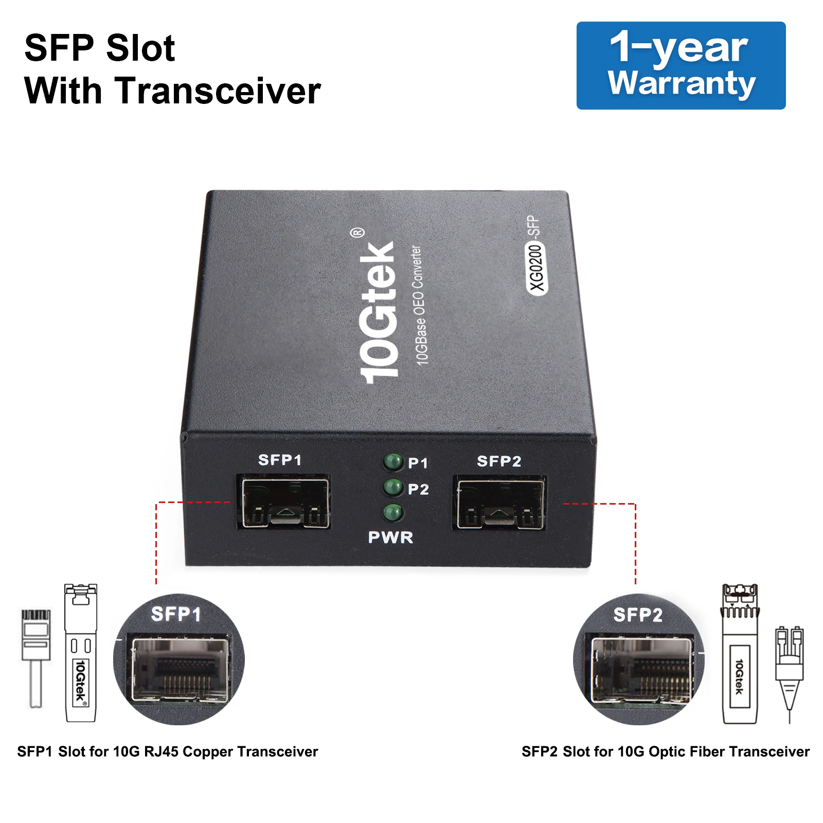 Imagem -03 - Sfp Plus Media Converter Alcance 10 Gbase-t 30 Metros Jogo com Diferentes Módulos Ópticos ul Xg0200-sfp 5v1a