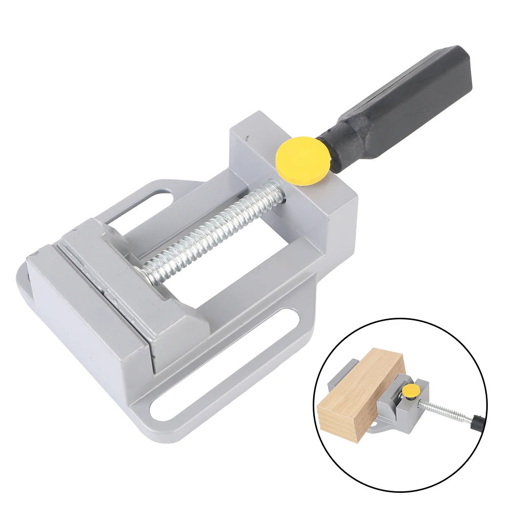 Benchs Clamp Flat Tongs Bench Vise Drill Press Stand Kit Woodwork Tools For Electric Drill Stand Aluminum Drill Press Vise