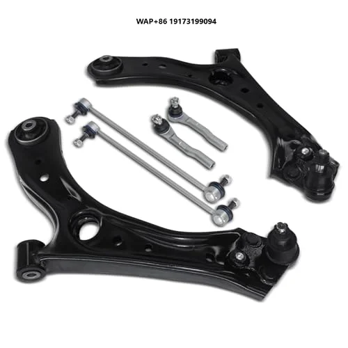 

6pcs Front Lower Control Arms with Ball Joints Tie Rods Sway Bar Links for-Honda HR-V 2016-2022 FWD