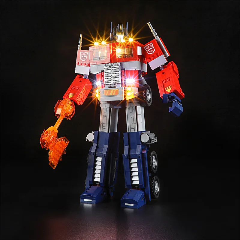 DIY LED Light Kit For LEGO 10302 Optimus Prime Autobot  (Only LED Light,Without Blocks Model)