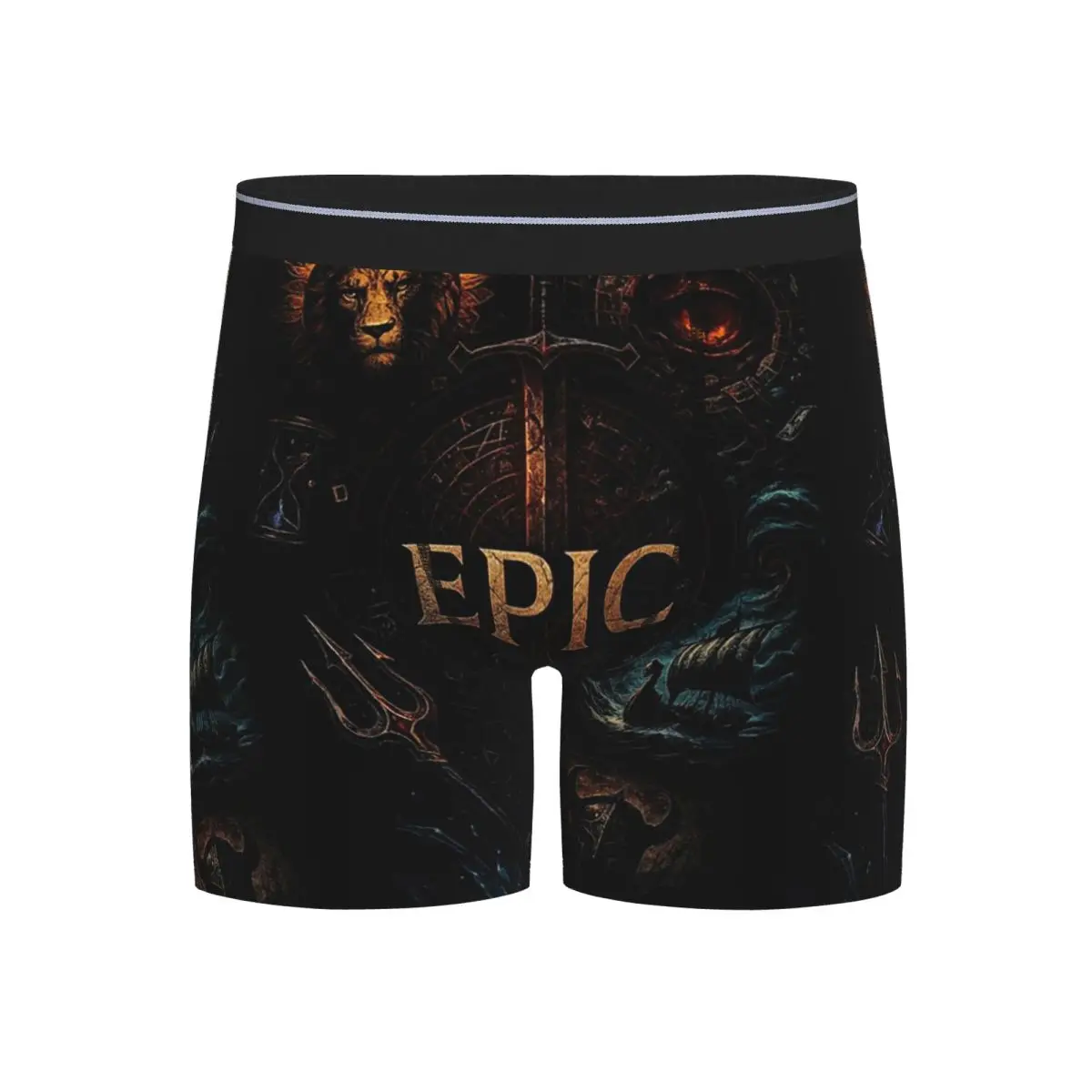 

Long Boxer Underpants Shorts Epic The Musical - Dithered Concept Art Panties Male Breathable Underwear for Homme Man Boyfriend