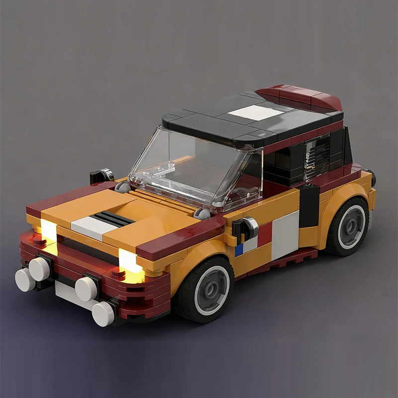 Speed Racing Car Model MOC Building Bricks French Rally Car Modular Technology Children Holiday Gifts Assemble Toys Suit