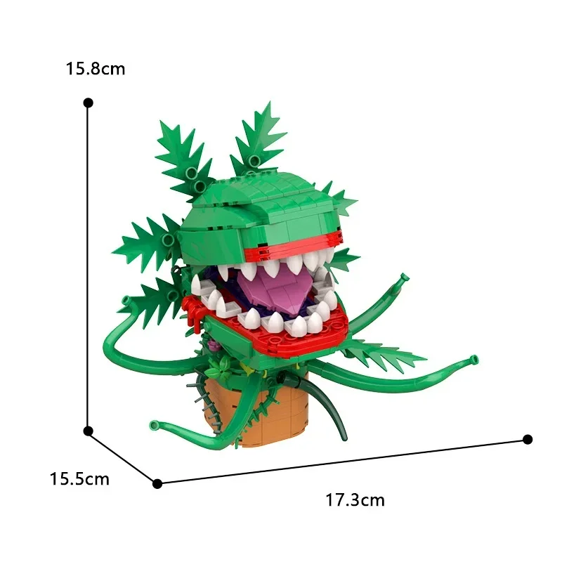 

Creative design film and television series cannibal flower building block toy model