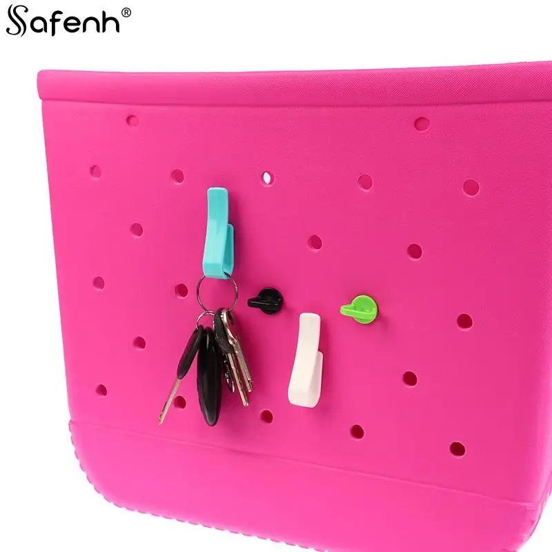 For Bogg Bags Insert Charm Cutie Cup Holder Connector Key Holder Beach Pool Hole Bag Storage Hooks Hooks Accessories Bag Parts