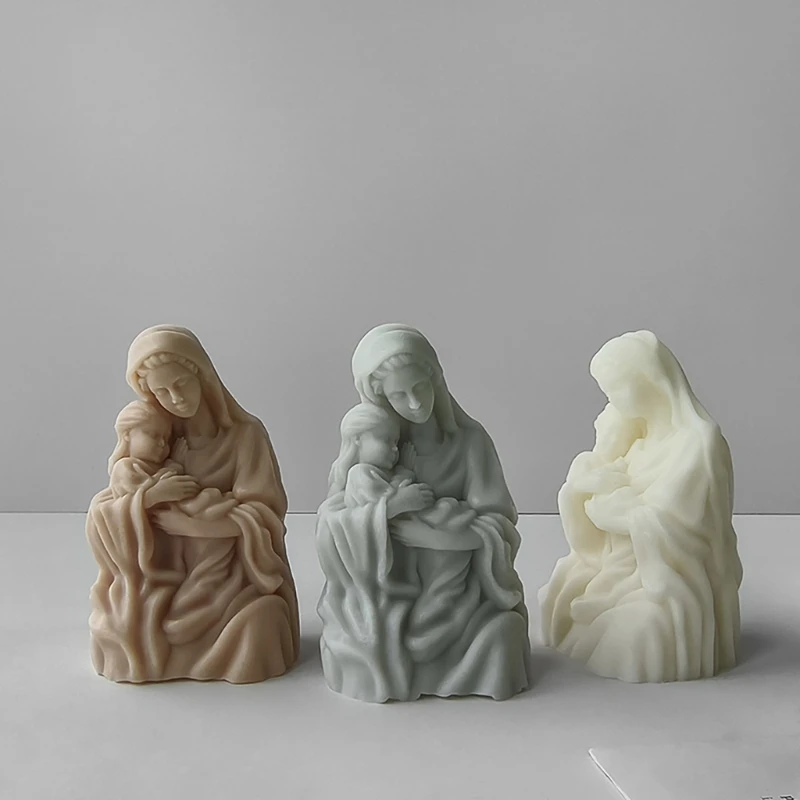 Flexible Large Mother with Baby Shaped Silicone Mold for DIY Enthusiasts