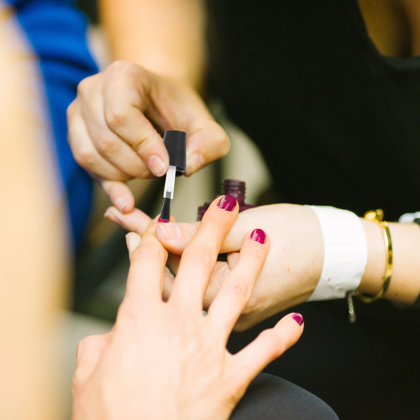 20 قطعة من أغطية فرشاة زجاجات طلاء الأظافر بديلة لزجاجات طلاء الأظافر السائلة الفارغة، فرشاة قبضة مريحة #3