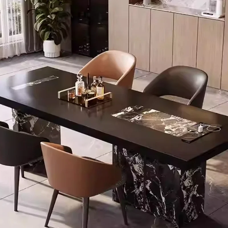 Display Quality Dining Table Aesthetics Light Luxury Unusual Modern Design Restaurant Table Jewelry Modern Mesa Trendy Furniture