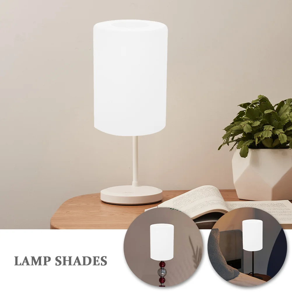 펜던트 조명, 플로어 램프, 벽등용 밀크 글라스 램프 쉐이드, E27 소켓용 화이트 원통형 무광 유리 쉐이드 교체품